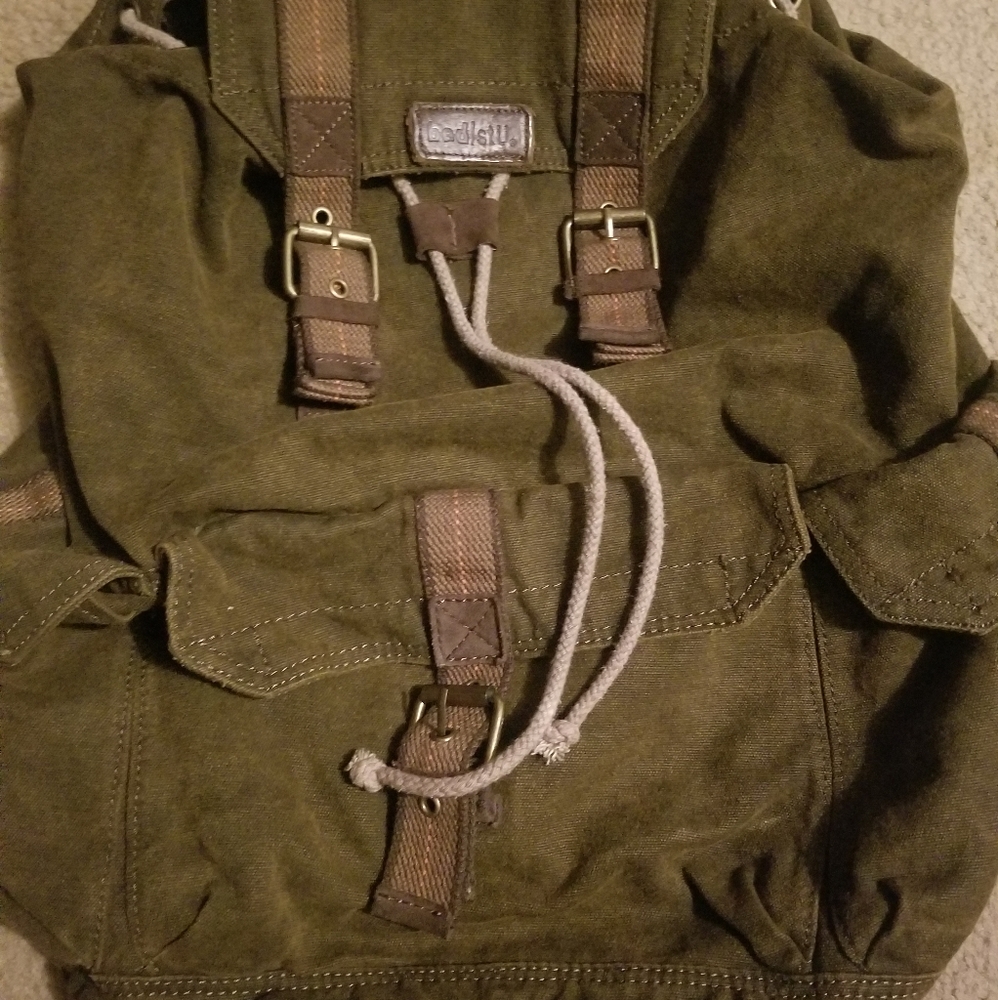 Bed Stu O'hara rucksack backpack olive brown